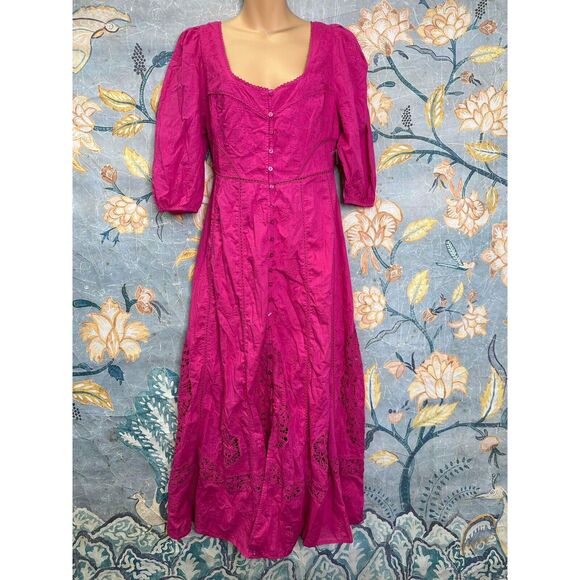 Free People Lisa Lace Midi Dress - Picture 5 of 7